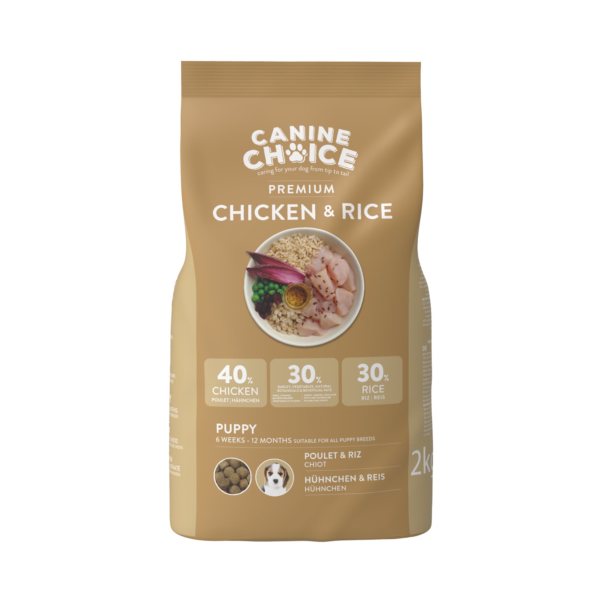 Canine Choice Canine Choice Hypoallergenic Chicken Salmon Puppy Dry Dog Food pet food packaging
