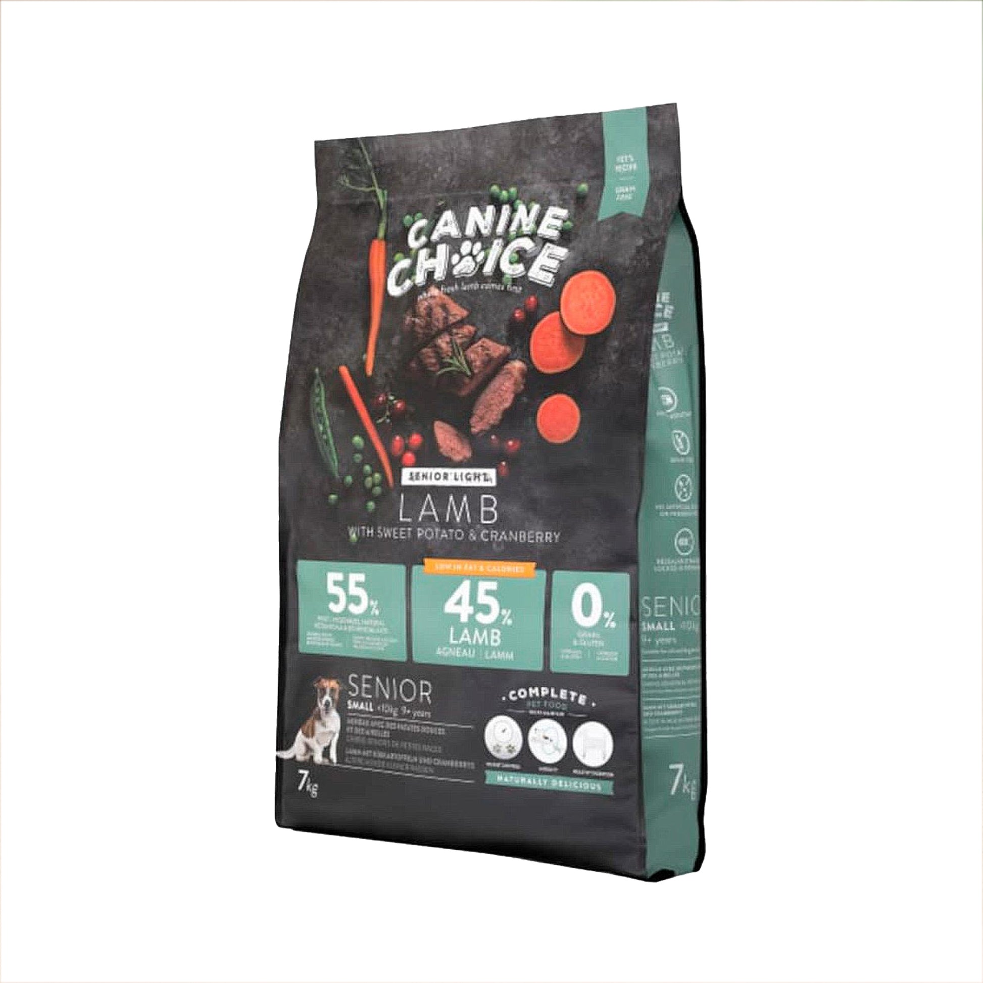 Canine Choice Canine Choice Grain Free Light Chicken Lamb Senior Dry Dog Food pet food packaging