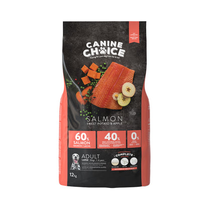 Canine Choice Super Premium Grain-Free Large Adult Dry Dog Food – Salmon | 12kg