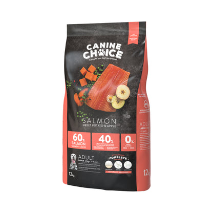Canine Choice Super Premium Grain-Free Large Adult Dry Dog Food – Salmon | 12kg