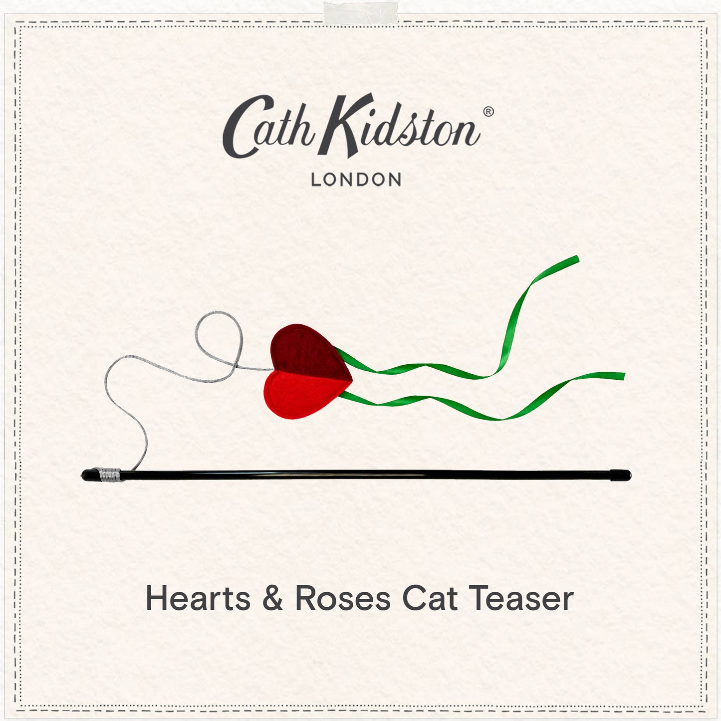 Cath Kidston Dogs & Roses Cat Teaser Toy