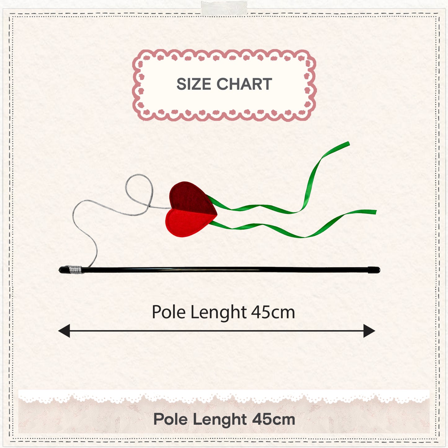 Cath Kidston Dogs & Roses Cat Teaser Toy