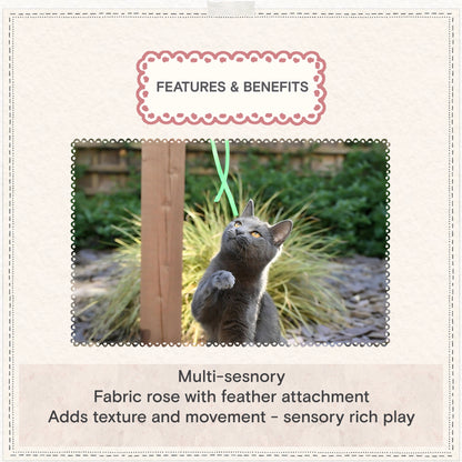 Cath Kidston Dogs & Roses Cat Teaser Toy