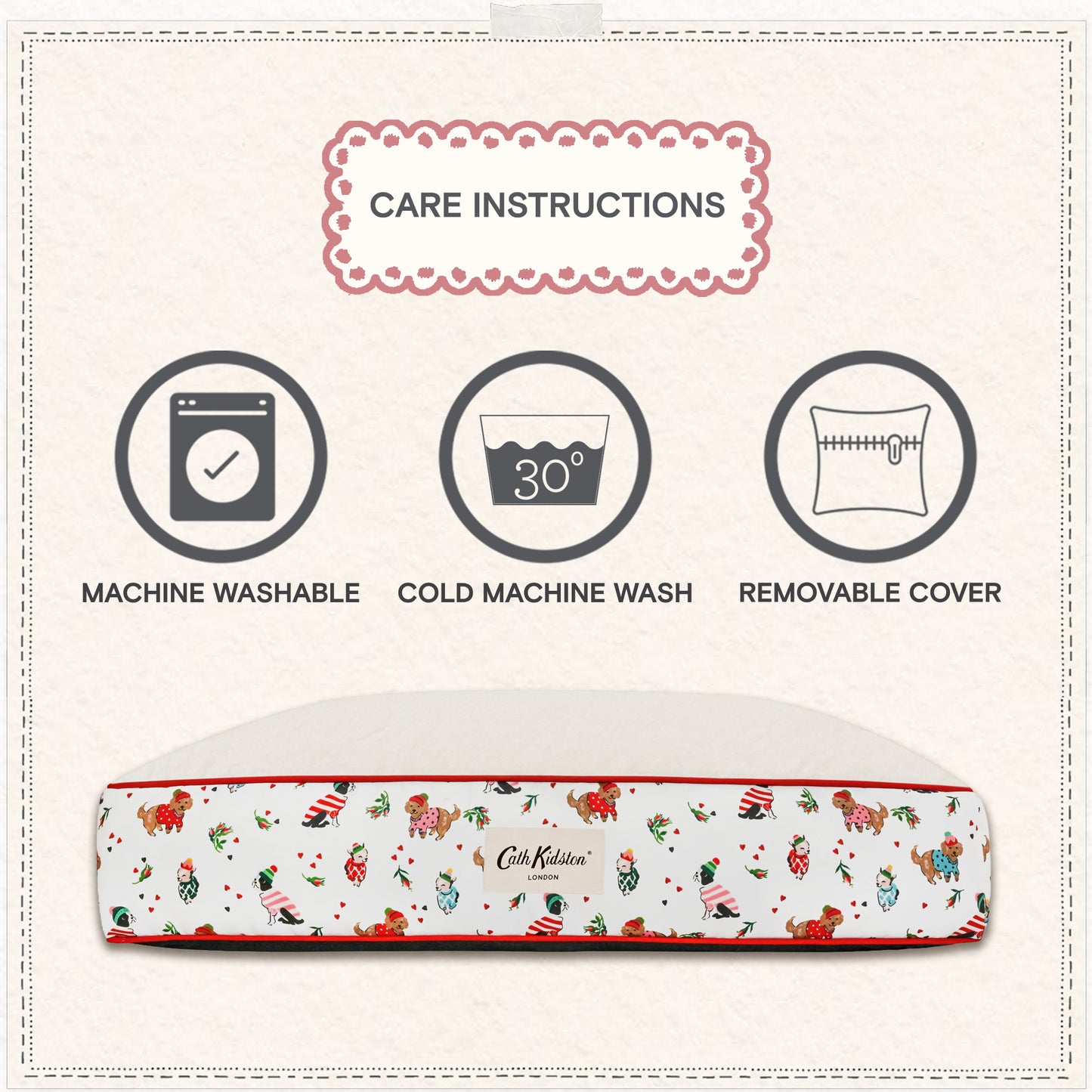 Cath Kidston Dogs & Roses Dog Mattress