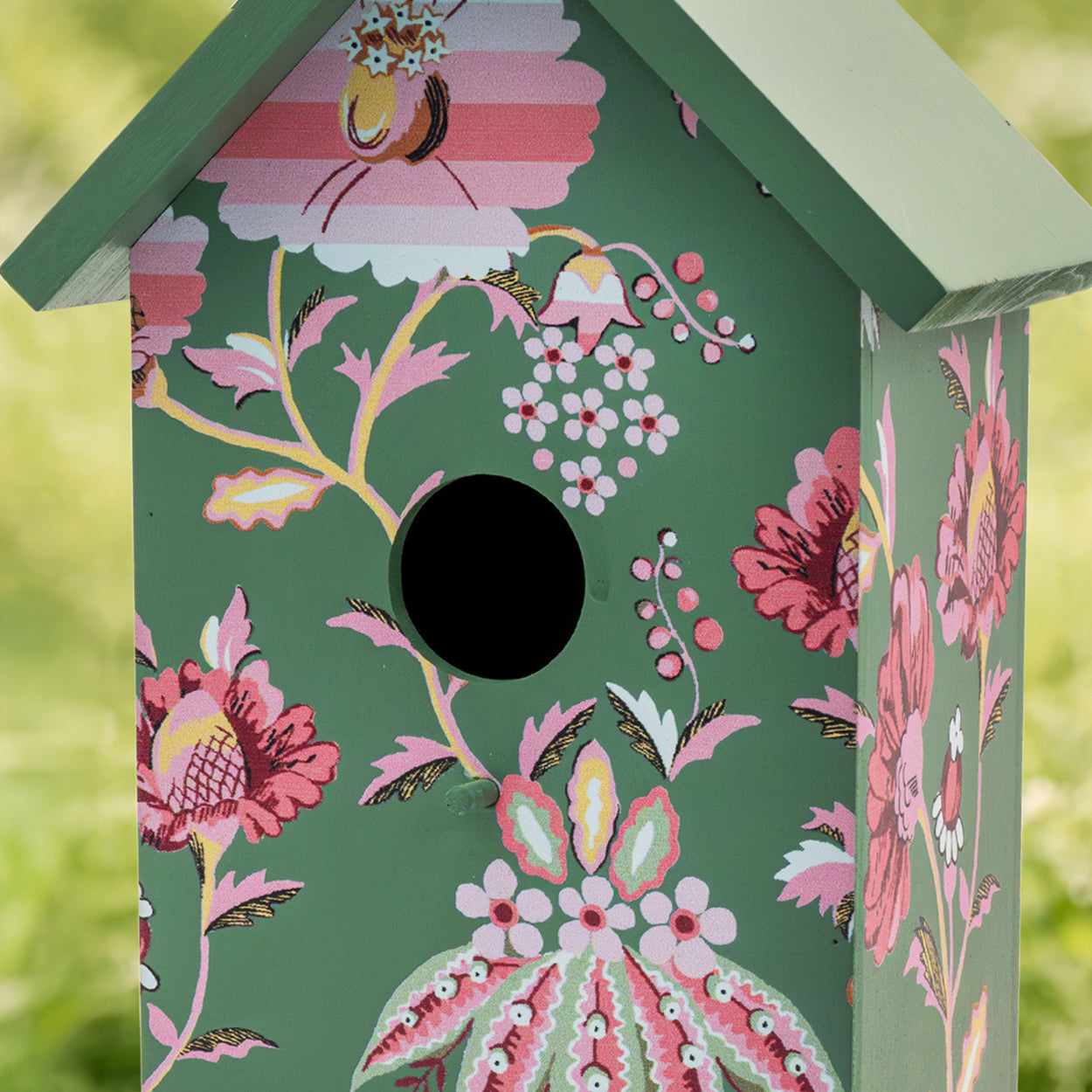 Cath Kidston Green Floral Bird House
