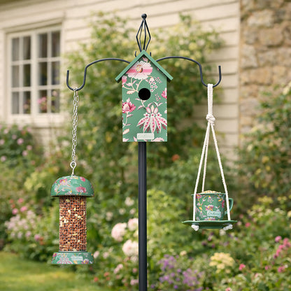 Cath Kidston Green Floral Bird House