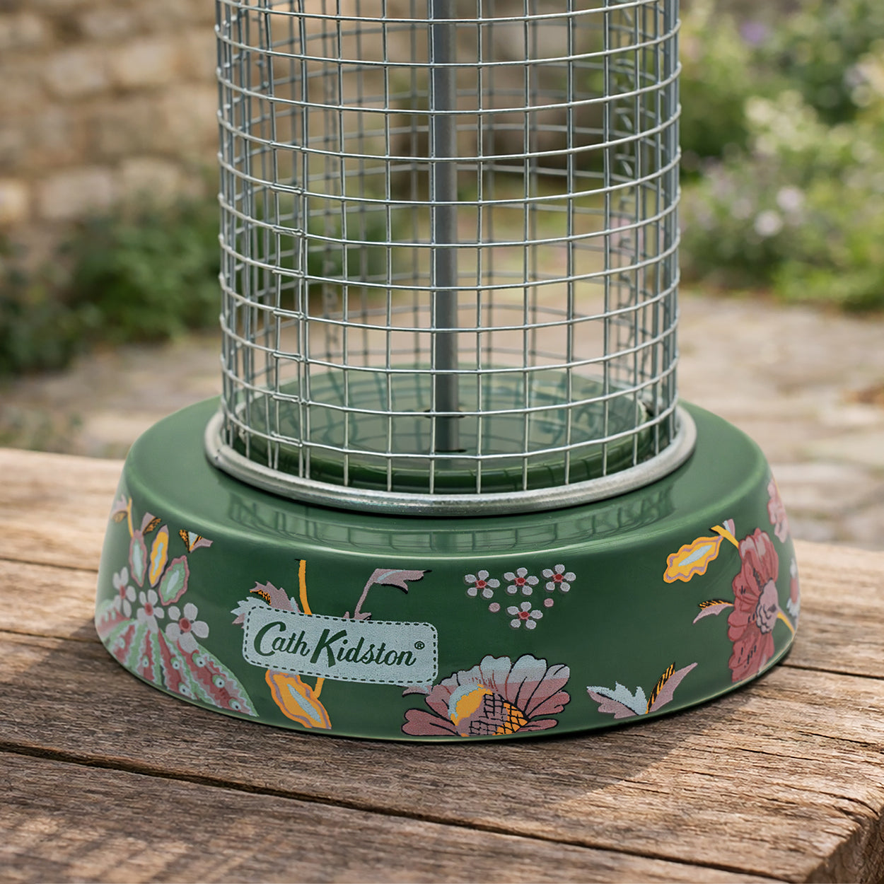 Cath Kidston Green Floral Peanut Bird Feeder