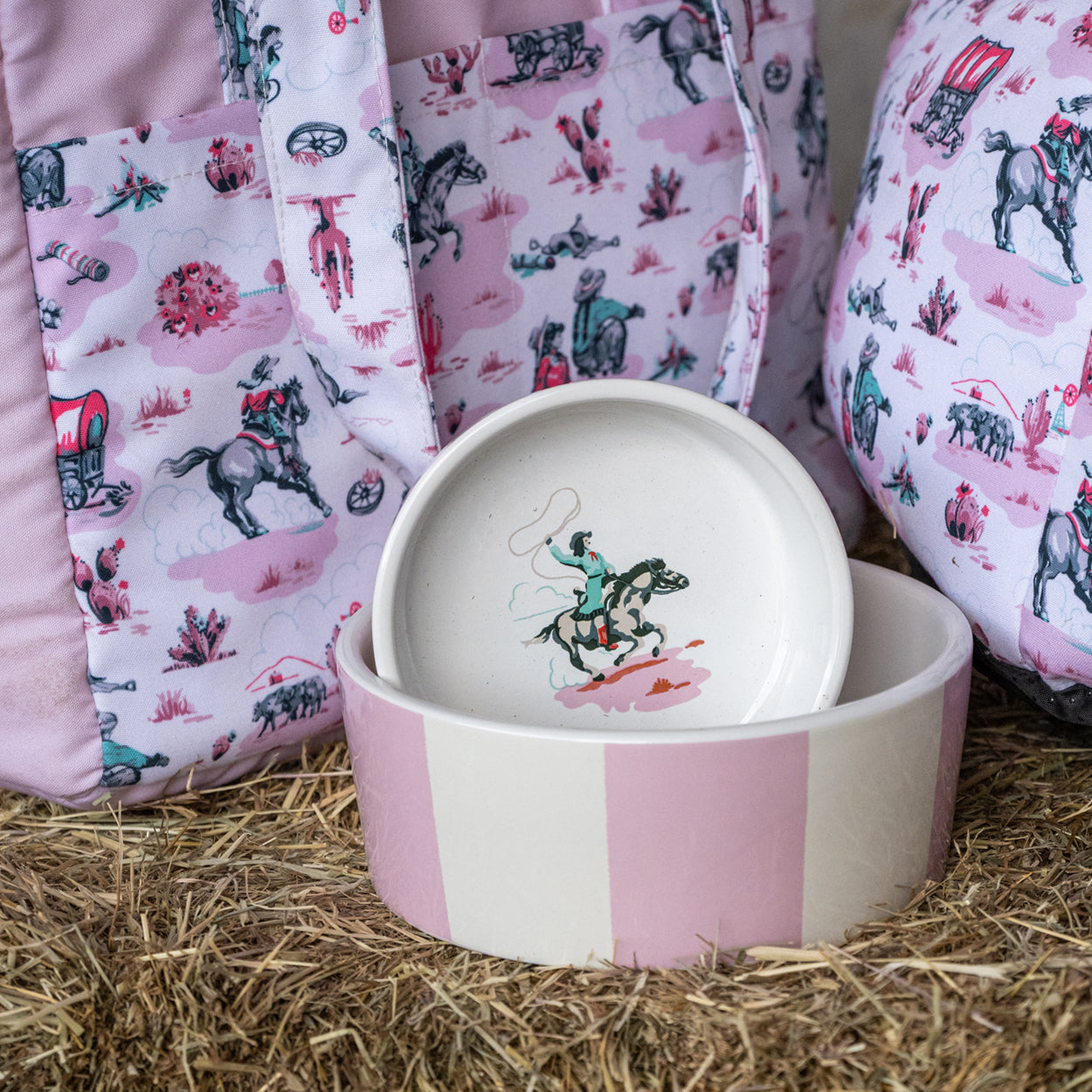 Cath Kidston Cowgirl Ceramic Pet Bowl