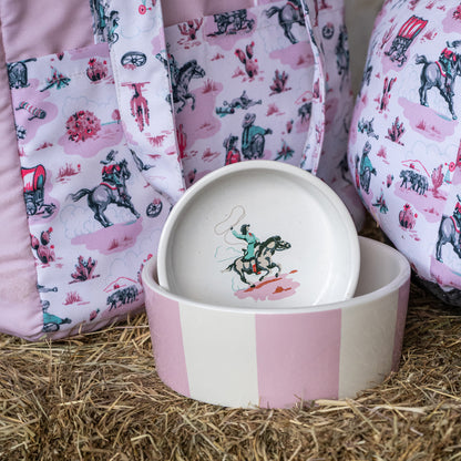 Cath Kidston Cowgirl Ceramic Pet Bowl