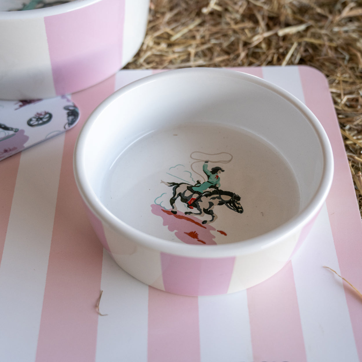 Cath Kidston Cowgirl Ceramic Pet Bowl