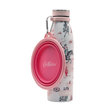 Cath Kidston Cowgirl Steel Water Bottle & Collapsible Bowl Set