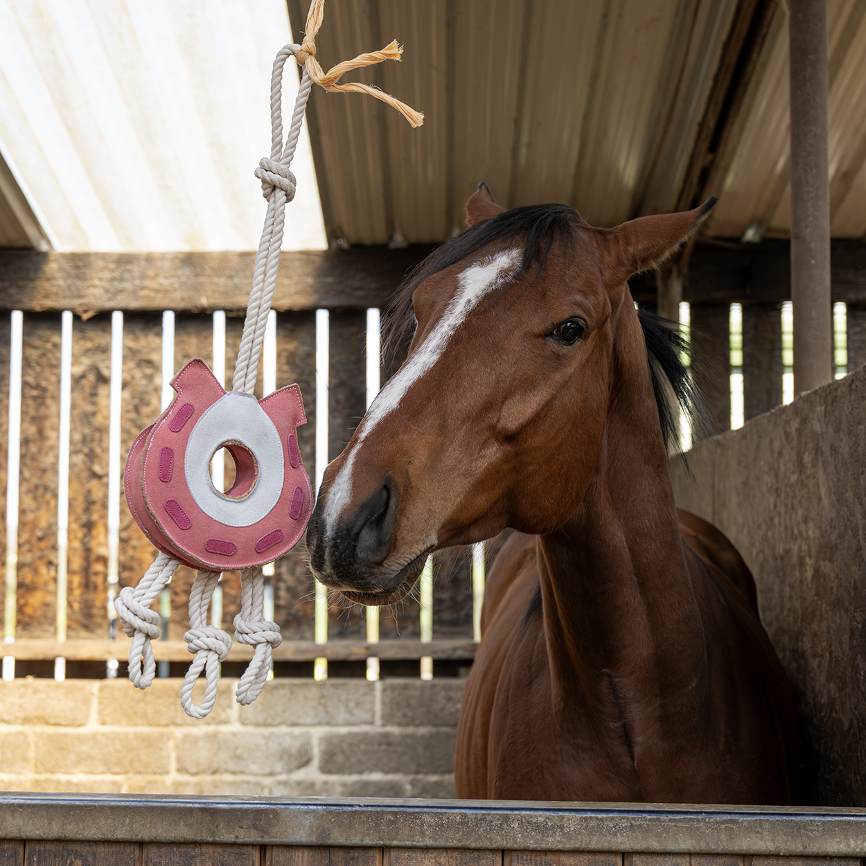 Cath Kidston Equestrian Cowgirl Horseshoe Horse Toy