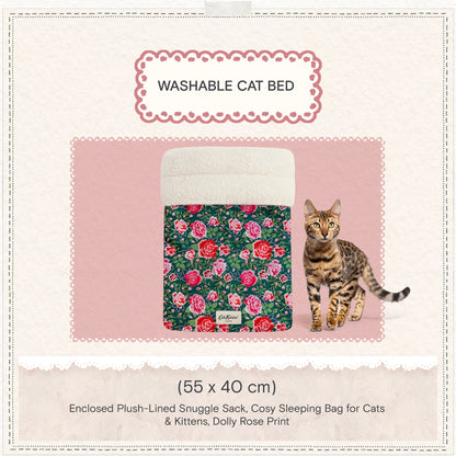 Cath Kidston Dolly Rose Snuggle Sack Cat Bed