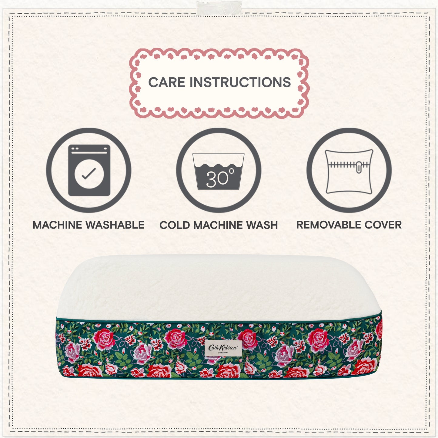 Cath Kidston Dolly Rose Dog Mattress