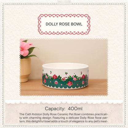 Cath Kidston Dolly Rose Ceramic Pet Bowl