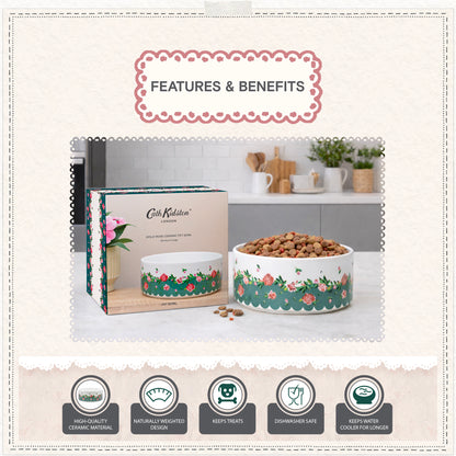 Cath Kidston Dolly Rose Ceramic Pet Bowl