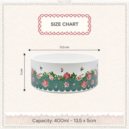Cath Kidston Dolly Rose Ceramic Pet Bowl