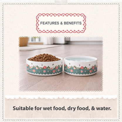 Cath Kidston Dolly Rose Ceramic Pet Bowl