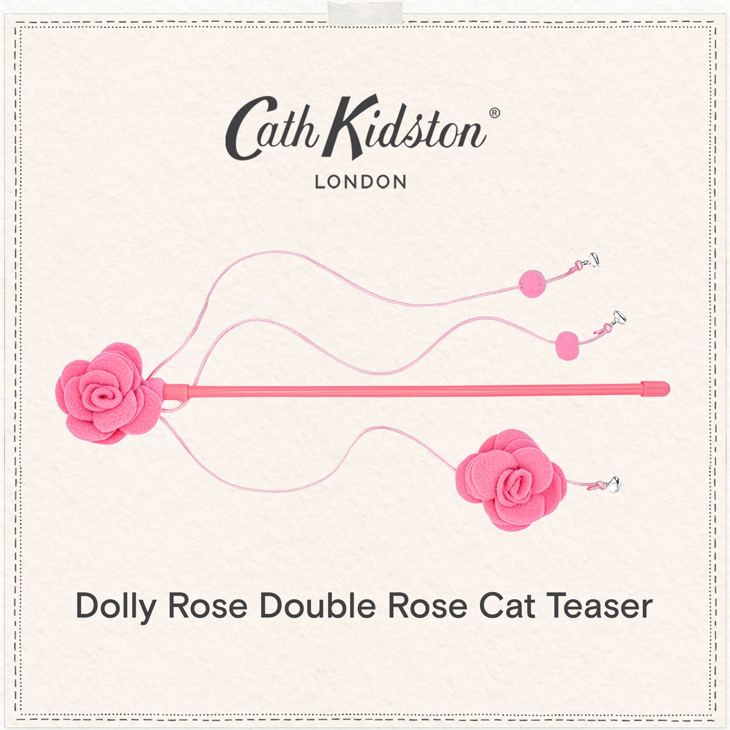 Cath Kidston Dolly Rose Double Rose Cat Teaser Toy