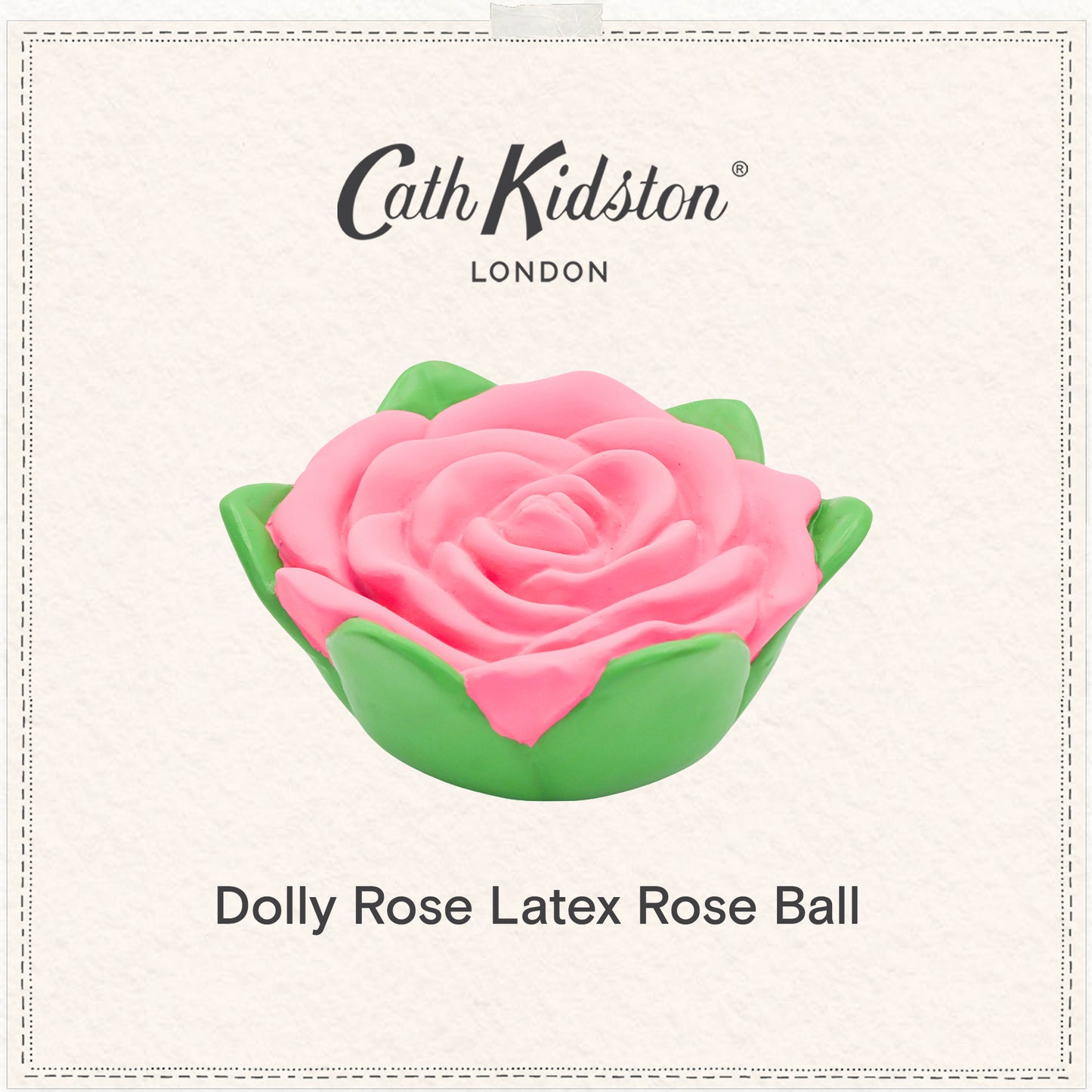 Cath Kidston Dolly Rose Latex Rose Ball Dog Toy