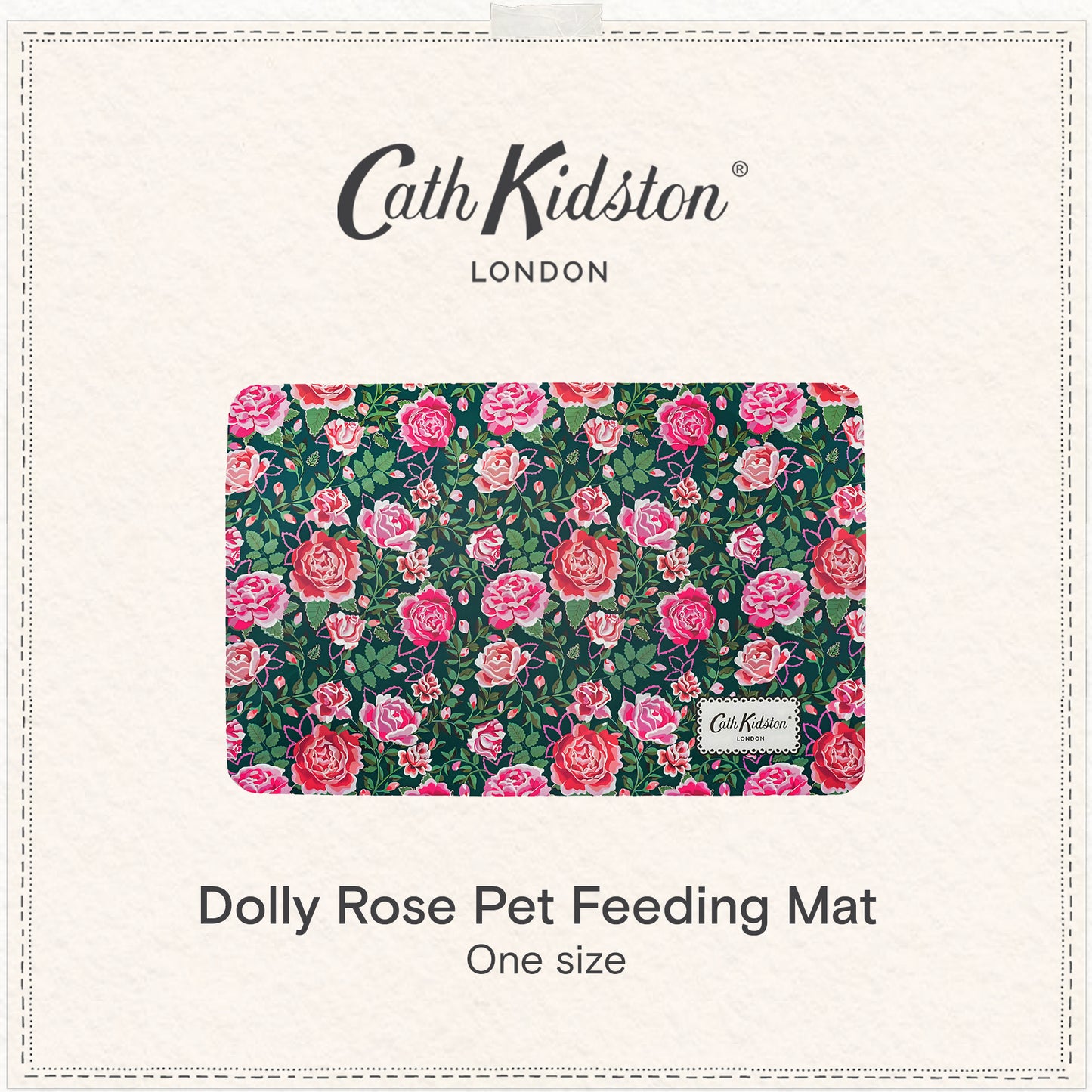 Cath Kidston Dolly Rose Pet Feeding Mat