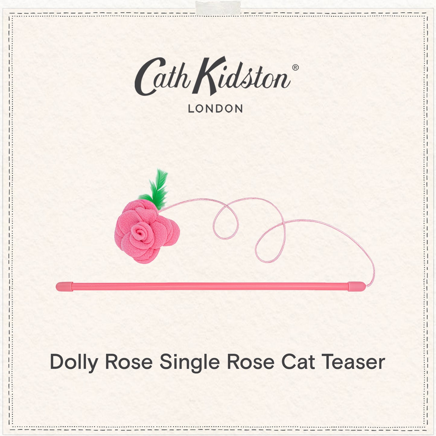 Cath Kidston Dolly Rose Single Rose Cat Teaser Toy