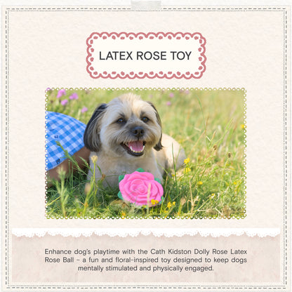 Cath Kidston Dolly Rose Latex Rose Ball Dog Toy Pet Supermarket Cath Kidston Dolly Rose Latex Rose Ball Dog Toy Pet Supermarket