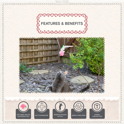 Cath Kidston Dolly Rose Single Rose Cat Teaser Toy