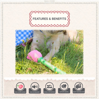 Cath Kidston Dolly Rose Latex Rose Dog Toy