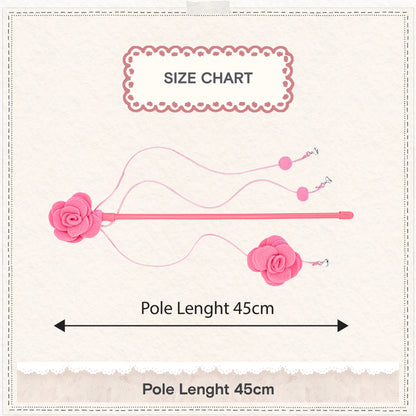 Cath Kidston Dolly Rose Double Rose Cat Teaser Toy