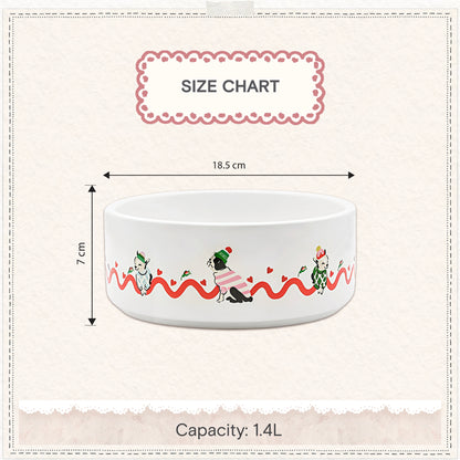 Cath Kidston Dogs & Roses Ceramic Pet Bowl