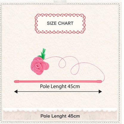 Cath Kidston Dolly Rose Single Rose Cat Teaser Toy