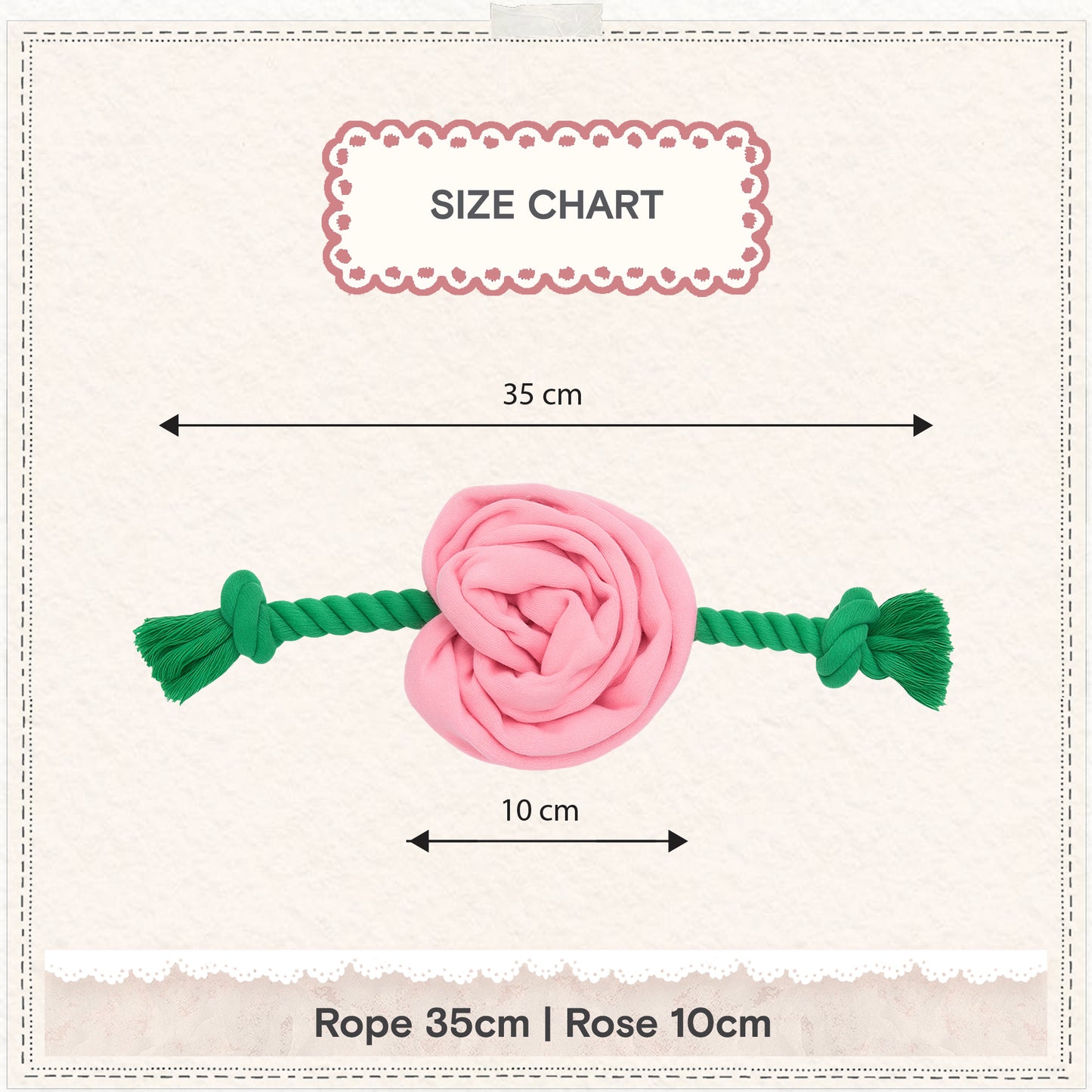 Cath Kidston Dolly Rose Rope Dog Toy