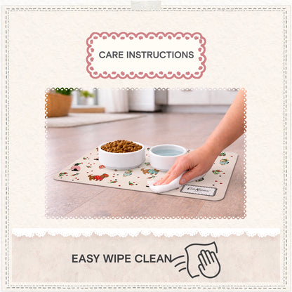 Cath Kidston Dogs & Roses Pet Feeding Mat