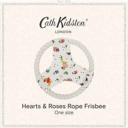 Cath Kidston Dogs & Roses Rope Frisbee Dog Toy