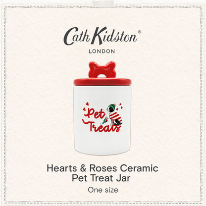 Cath Kidston Dogs & Roses Ceramic Pet Treat Jar