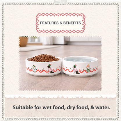 Cath Kidston Dogs & Roses Ceramic Pet Bowl