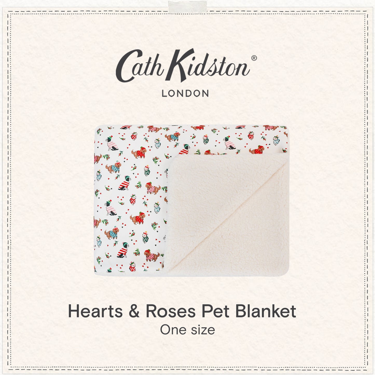 Cath Kidston Dogs & Roses Pet Blanket