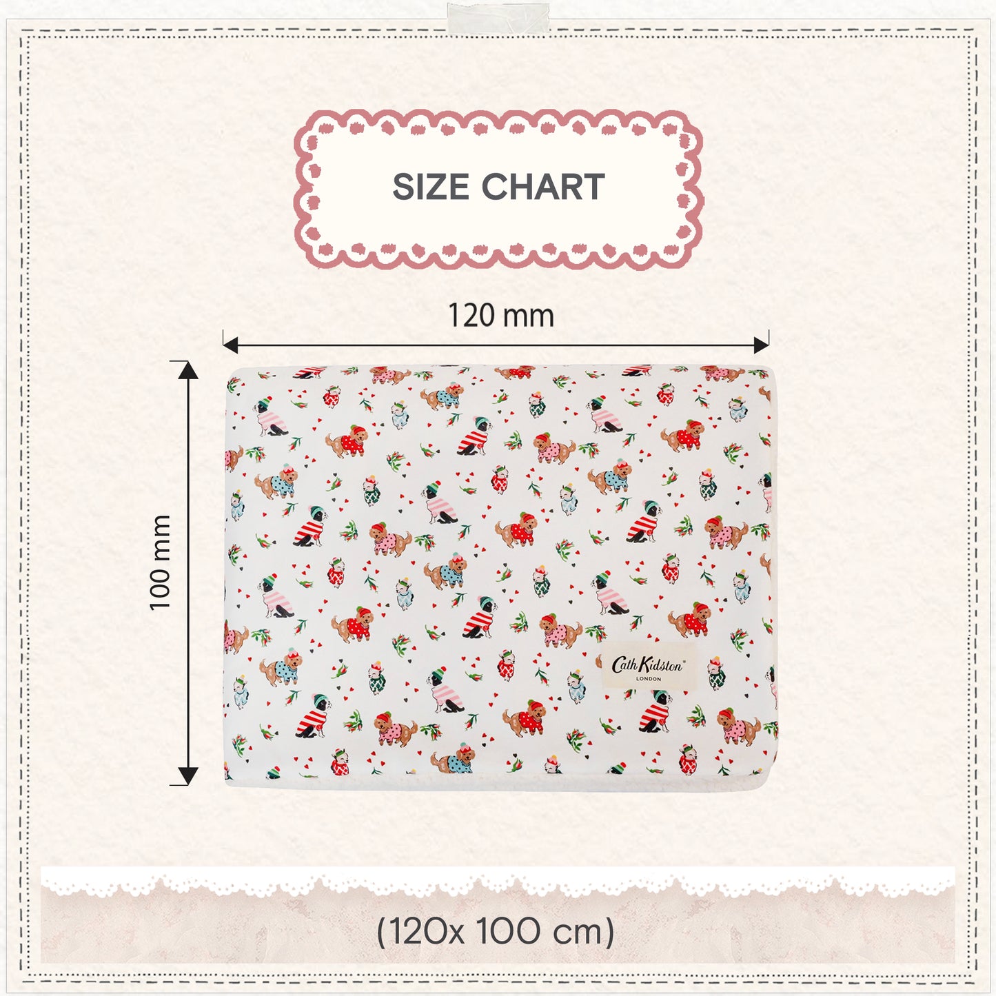 Cath Kidston Dogs & Roses Pet Blanket
