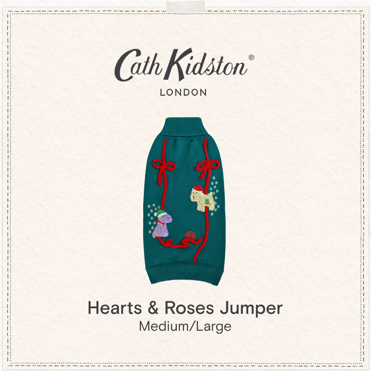 Cath Kidston Dogs & Roses Dog Jumper