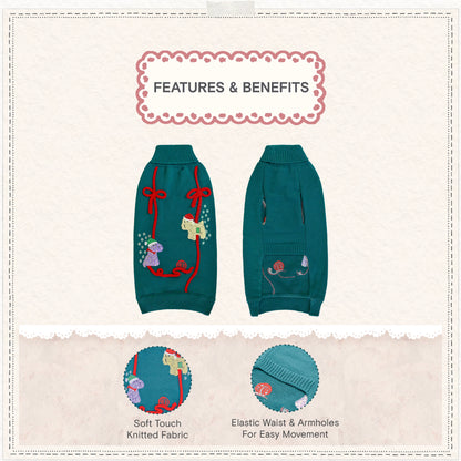 Cath Kidston Dogs & Roses Dog Jumper