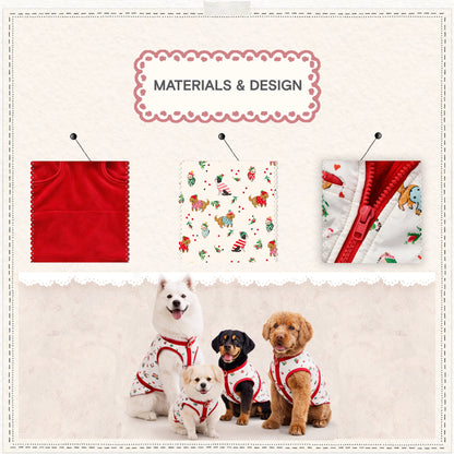 Cath Kidston Dogs & Roses Dog Coat & Harness