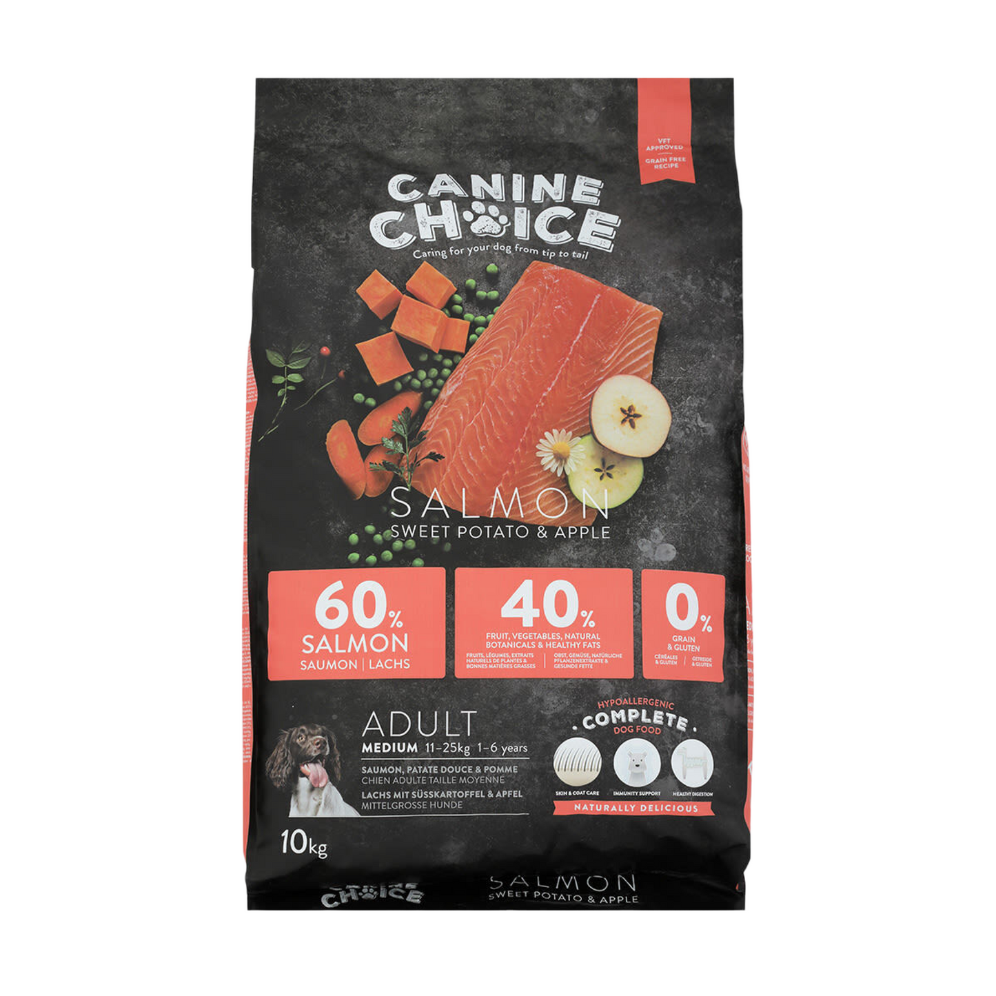 Canine Choice Super Premium Grain-Free Medium Adult Dry Dog Food – Salmon | 10kg