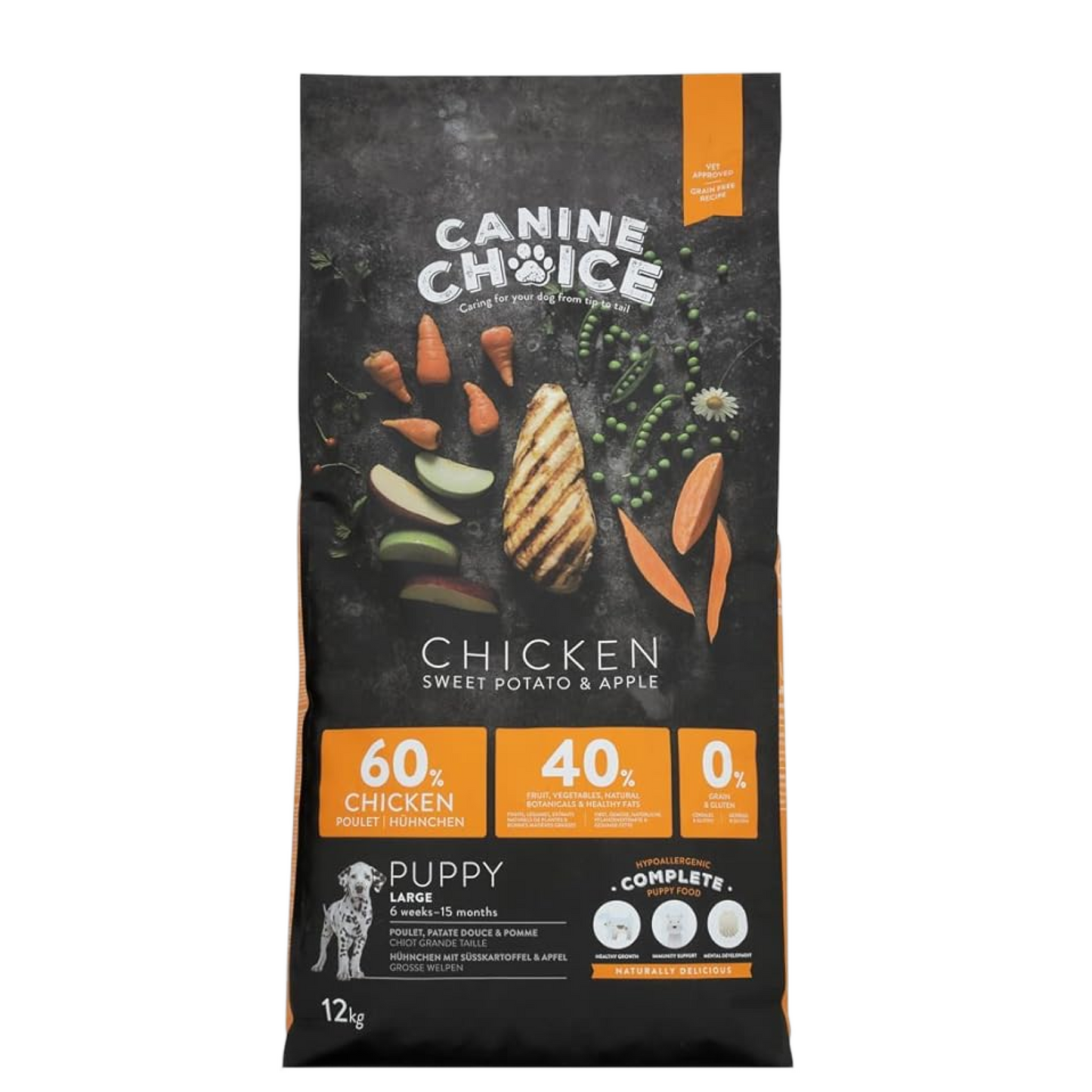 Canine Choice Grain-Free Large Puppy Dry Dog Food – Chicken | 12kg