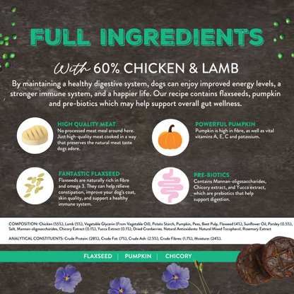 Canine Choice Soothing Dog Treats - Chicken & Lamb | 100g