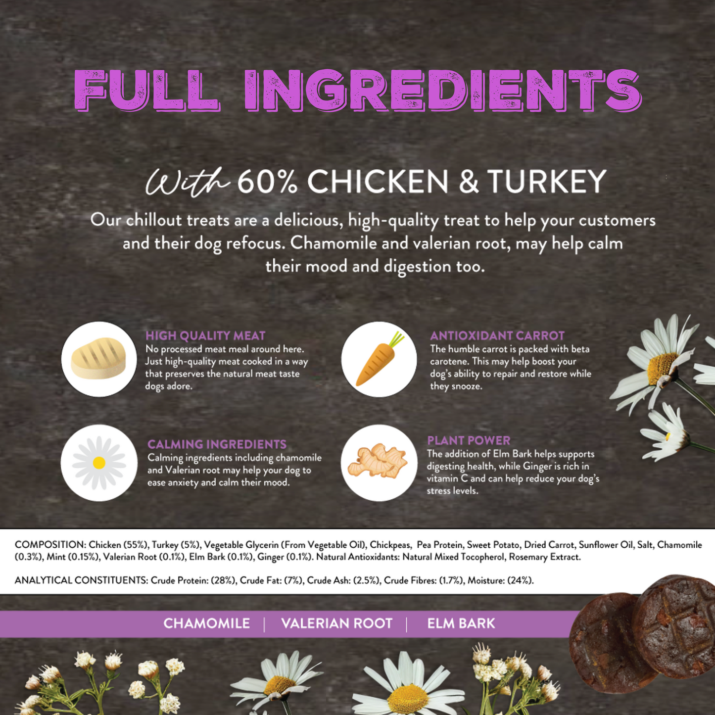 Canine Choice Chillout Dog Treats - Chicken & Turkey | 100g