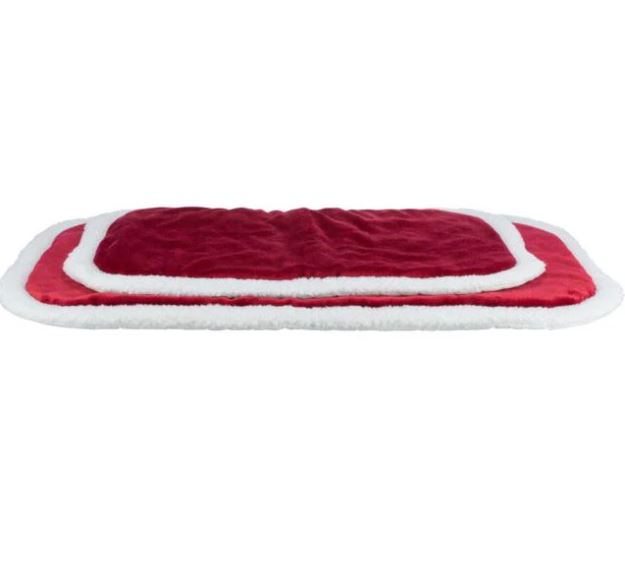 Trixie Christmas Oval Dog Lying Mat Nevio Red & White 98CM