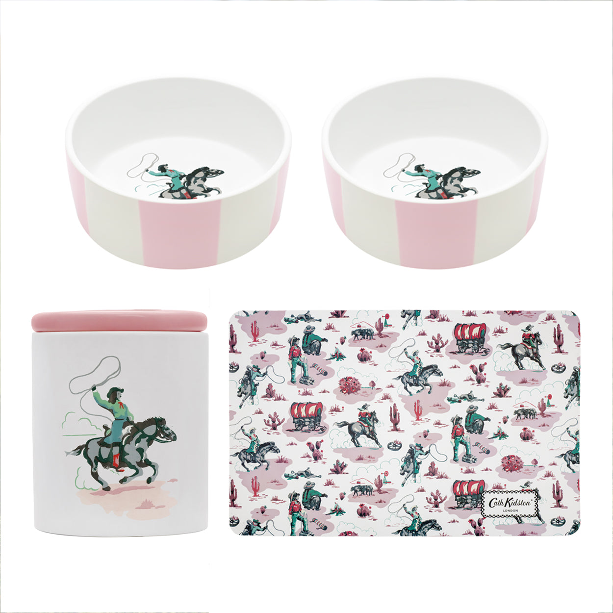 Cath Kidston Cowgirl Complete Feeding Station Bundle