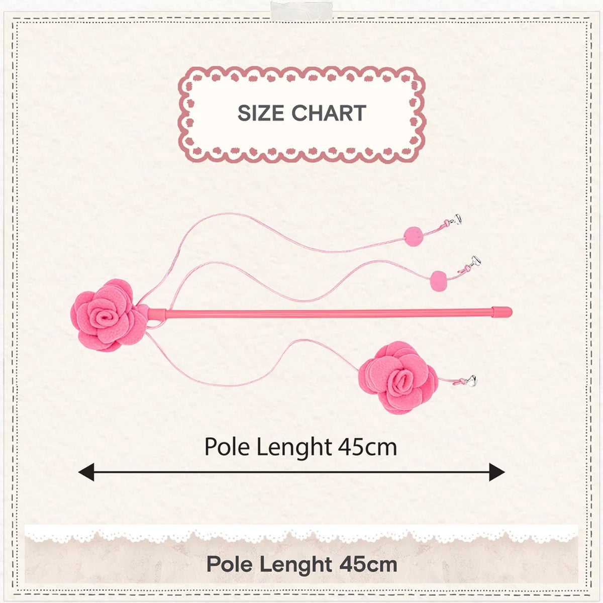 Cath Kidston Dolly Rose Cat Teaser Set | 2pcs