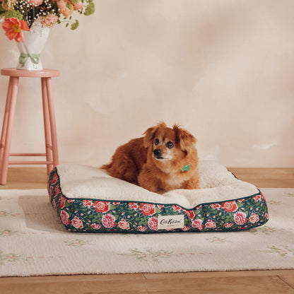 Cath Kidston Dolly Rose Dog Mattress & Blanket Set | S/M